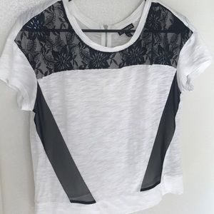 white + lacy Express top